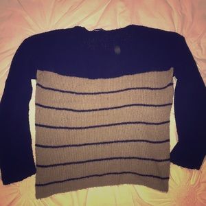 Black & Tan Striped Sweater
